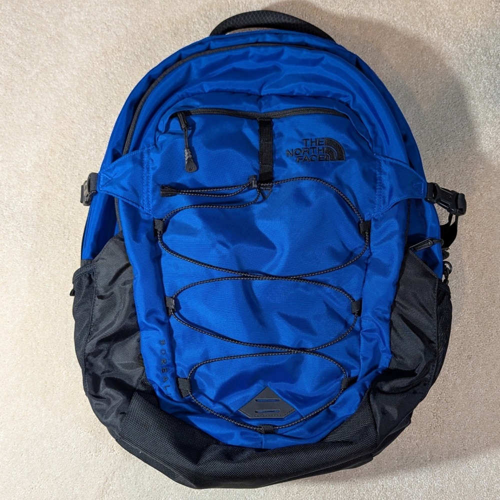 The North Face Borealis Backpack Blue Black FlexVent Laptop Hiking Daypack